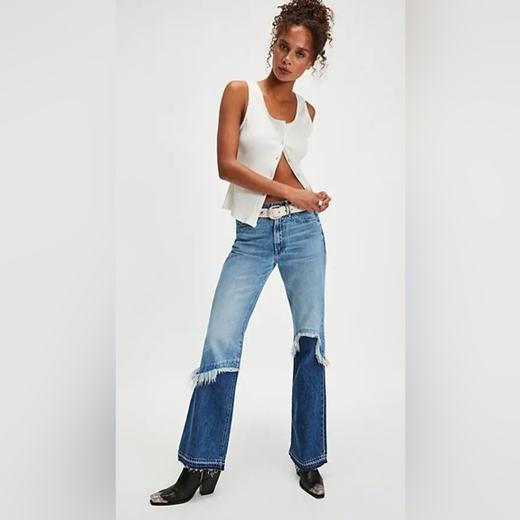 MOTHER Denim - NWT Mother Dual Desperado Sneak Jean